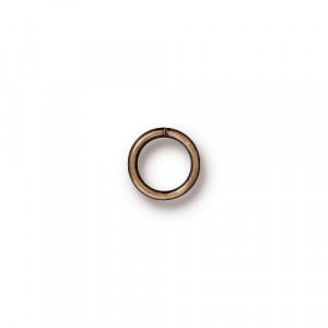 Колечко соединительное, круглое разъёмное, бронзовое с чернением, 6мм, цена за 10 штук