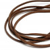 Шнуры коричневые, плоские, искусственная замша, 50 см, 5 штук арт. 16519