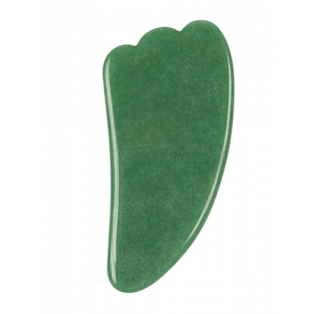Скребок для Гуаша из зеленого авантюрина в форме лапки, 90 x 60 x 5 мм
