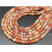 Каменные бусины, Африканский Агат, (Кракле), оранжевый, шарик, гладкий, 6 мм, длина нити 38 см арт. 14484