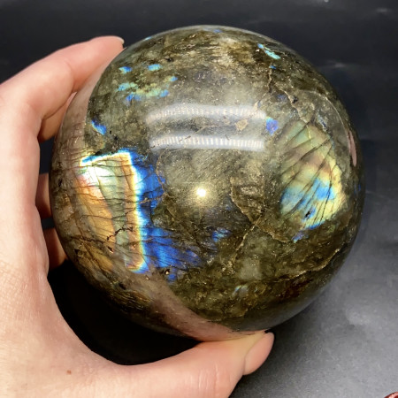 Сувенир-минерал, каменный шар, Лабрадор, диаметр 95 мм, цена за шт