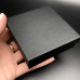 Подарочная коробочка, с ложементом, картонная, черная, матовая, размер 90х90х30 мм арт. 16096