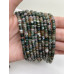 Каменные бусины, Яшма, индийская, зелёная, шайба, 4х2 мм, длина нити 38 см арт. 12830