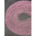 Каменные бусины, Цирконий кубический, (т.н. Циркон), розовый кристалл, шарик, огранка, 4 мм, длина нити 38 см арт. 14710