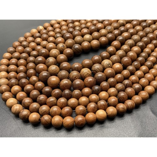 Деревянные бусины, 10 мм, длина нити 38 см