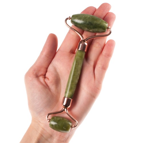 Роллер из темного нефрита люкс, А класс, 145х55х20 мм