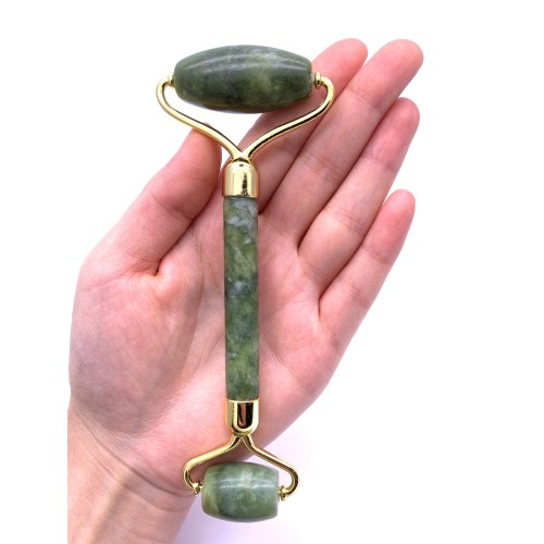 Роллер из темного нефрита люкс, АB класс, 150 x 60 x 20 мм