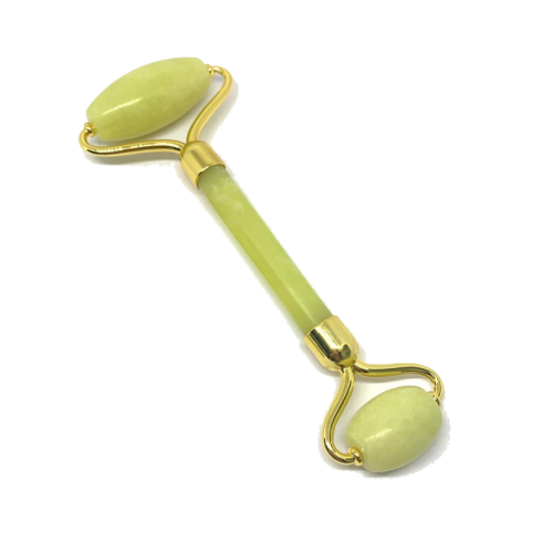 Роллер-массажер  из лимонного нефрита, 150 x 60 x 20 мм