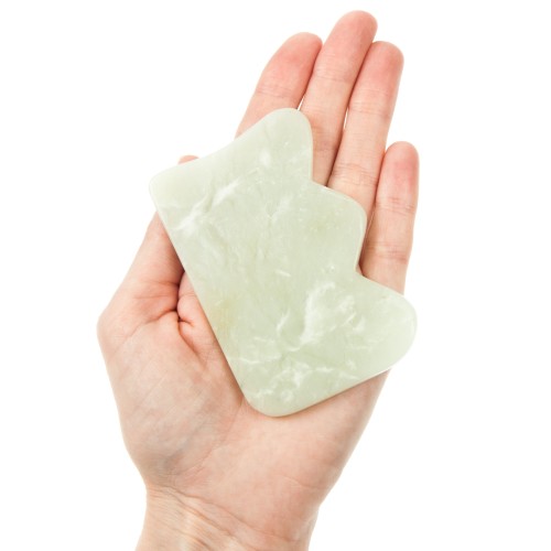 Скребок Гуаша из нефрита в форме короны, 60 x 95 x 5 мм