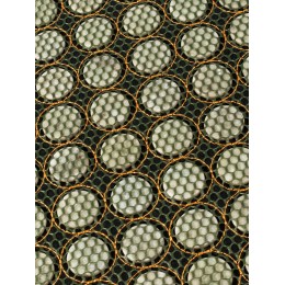 Чехол на сиденье зеленый с нефритовыми пластинами,  1030 x 440 мм