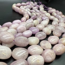 Каменные бусины, Кунцит, фриформы, ~17х12 мм, длина нити 39 см