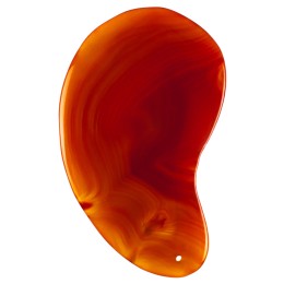 Скребок  "Капля" для массажа Гуаша из сердолика, 80 x 55 x 5 мм