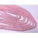Каменные бусины, Розовый кварц, огранка, рондель, 2х3 мм, длина нити 38 см арт. 17119
