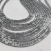 Каменные бусины, Гематит синтетический, стрелка, серебро, размер 3х1 мм, нить 38 см арт. 15693
