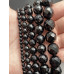 Каменные бусины, Агат, чёрный, тонированный, шарик, ювелирная огранка, 8 мм, длина нити 38 см арт. 16747