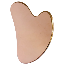 Скребок Гуаша из Меди в форме сердца,  90 x 60 x 5 мм