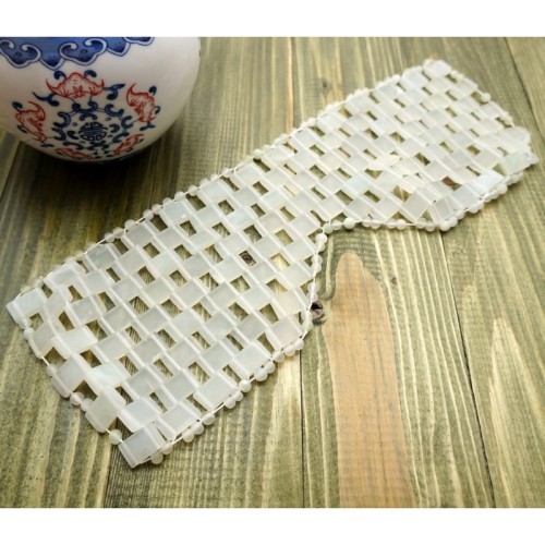 Маска для глаз из нефрита Люкс, удлиненная, 290 х 120 х 5 мм