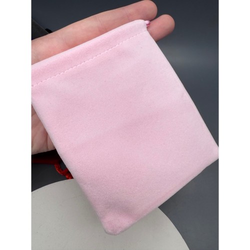 Мешочек, люкс, бархат, размер 12 х 10 см, розовый