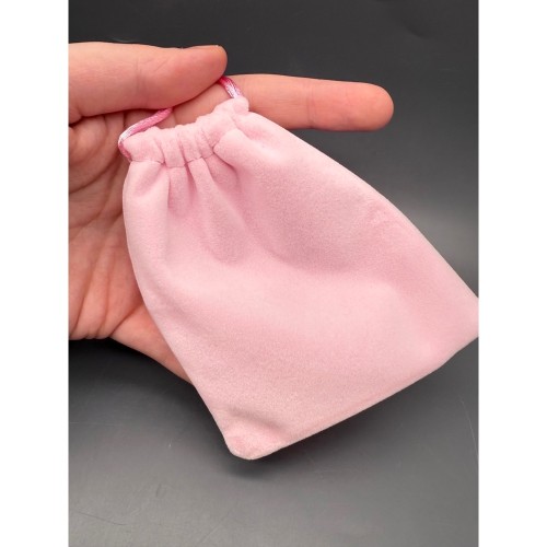 Мешочек, люкс, бархат, размер 12 х 10 см, розовый