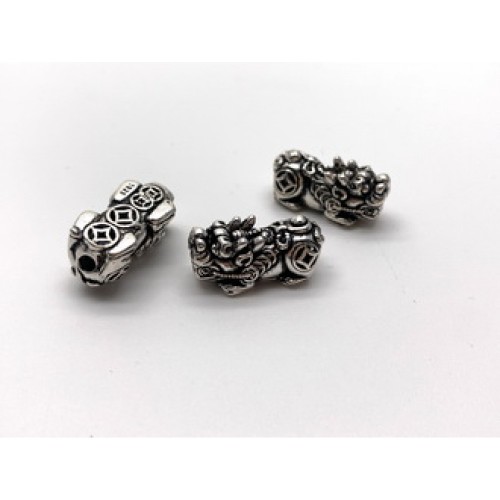 Пияо №4, тайское серебро, размер 21х10 мм, цена за 1 шт.