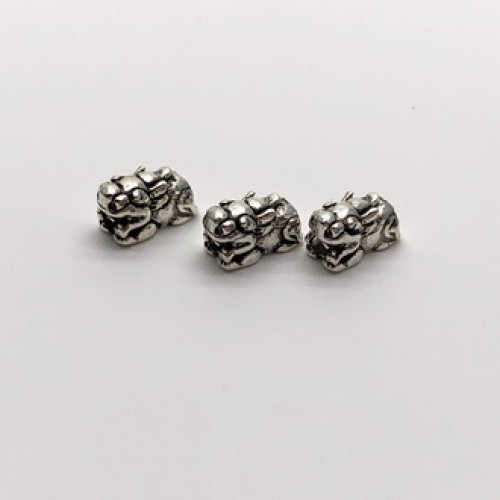 Пияо №9, серебро тайское, размер 10х5 мм, 1 шт