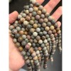Каменные бусины, Яшма Пикассо, шарик гладкий, 14 мм, длина нити 39 см