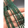Каменные бусины, Малахит (Конго), шарик огранка, 3 мм, длина нити 38 см