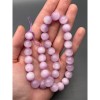 Каменные бусины, Кунцит, люкс, шарик гладкий 9,7-10 мм, длина нити 19 см