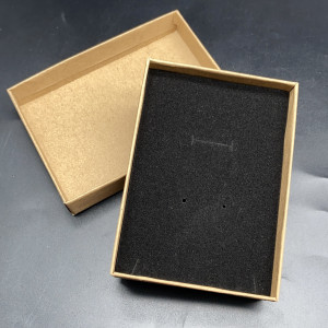 Подарочная коробочка, с ложементом, картонная, коричневая, размер 110х80х25 мм