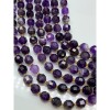 Каменные бусины, Аметист, люкс, ювелирная огранка, 10х9 мм, длина нити 38 см