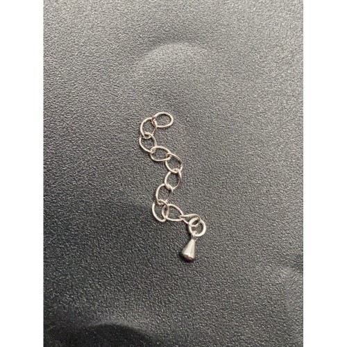 Цепочка, Удлинитель, с декоративной подвеской-капелькой, 4х3 мм, модель SS 925 , длина 5 см