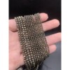 Каменные бусины, Пирит, огранка, шарик 4 мм, длина нити 38 см