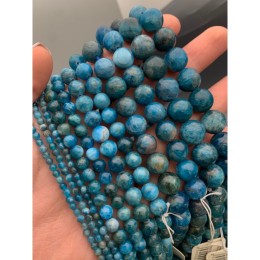 Каменные бусины, Апатит, шарик гладкий, 12 мм, длина нити 19 см
