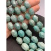 Каменные бусины, Амазонит, огранка, фриформы, 15х12 мм, длина нити 38 см