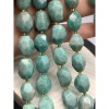 Каменные бусины, Амазонит, огранка, фриформы, 15х12 мм, длина нити 38 см