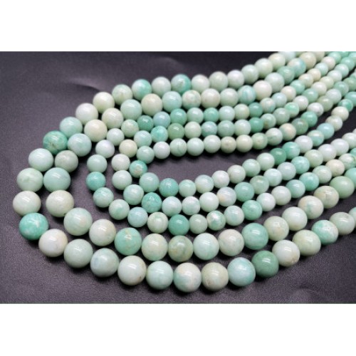 Каменные бусины, Хризопраз, экстра качество, люкс, шарик гладкий, 11,5-12 мм, длина нити 19 см