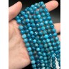 Каменные бусины, Апатит, шарик огранка, 8 мм, длина нити 38 см