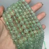 Каменные бусины, Пренит, шарик гладкий, люкс, 6-6,5 мм, длина нити 38 см