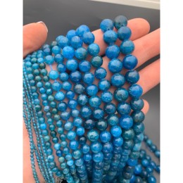 Каменные бусины, Апатит, люкс, шарик, гладкий, 8-8,5 мм, длина нити 38 см