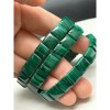 Браслет, Малахит, (Конго), 10х10 мм, 18 пластин