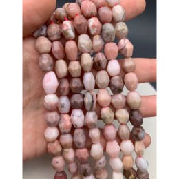 Каменные бусины, Опал, розовый, фриформы, огранка, 13х10 мм, длина нити 38 см