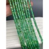 Каменные бусины, Цирконий кубический, (т.н. Циркон), зелёный кристалл, люкс, рондель, огранка, 3х2 мм, длина нити 38 см