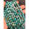 Каменные бусины, Амазонит, Россия, фриформы, 8х6 мм, длина нити 38 см
