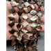 Каменные бусины, Перламутр шоколадный, тонированный, клевер, 10х2,7 мм, длина нити 38 см, 38 бусин арт. 15838
