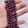 Деревянные бусины, под амарант, шарик, размер 8 мм, длина нити 38 см