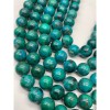 Каменные бусины, Хризоколла, шарик гладкий, 10 мм, длина нити 38 см