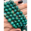 Каменные бусины, Хризоколла, шарик гладкий, 10 мм, длина нити 38 см