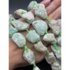 Каменные бусины, Флюорит, не обработанный, фриформы, 20-28 мм, длина нити 19 см, 7-8 шт