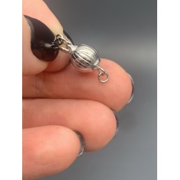 Замок, педальный, родированный, модель SS 925 , размер 7,5 мм, цена за 1 шт