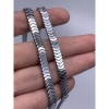 Каменные бусины, Гематит синтетический, стрелка, серебро, размер 6х2 мм, нить 40 см